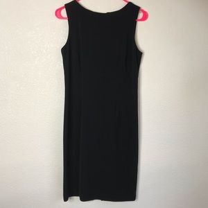 Black backless dress